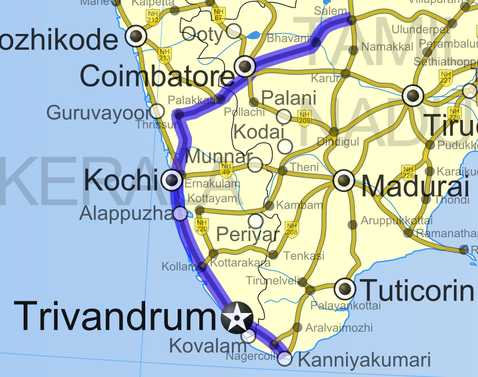 Tamil Nadu Road Map / Tamil Nadu Road Atlas Distance Guide Indian Map ...