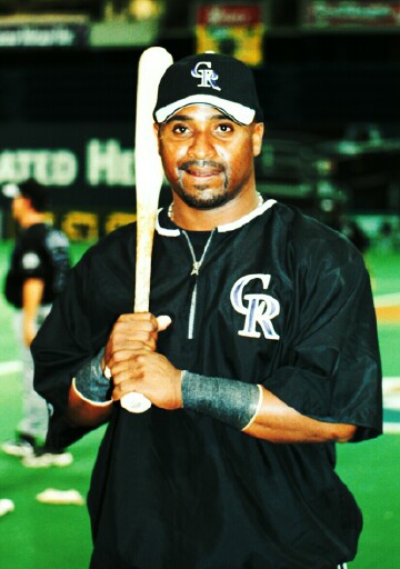 LF Greg Vaughn's big bat is at №5 in my All-time Padres lineup