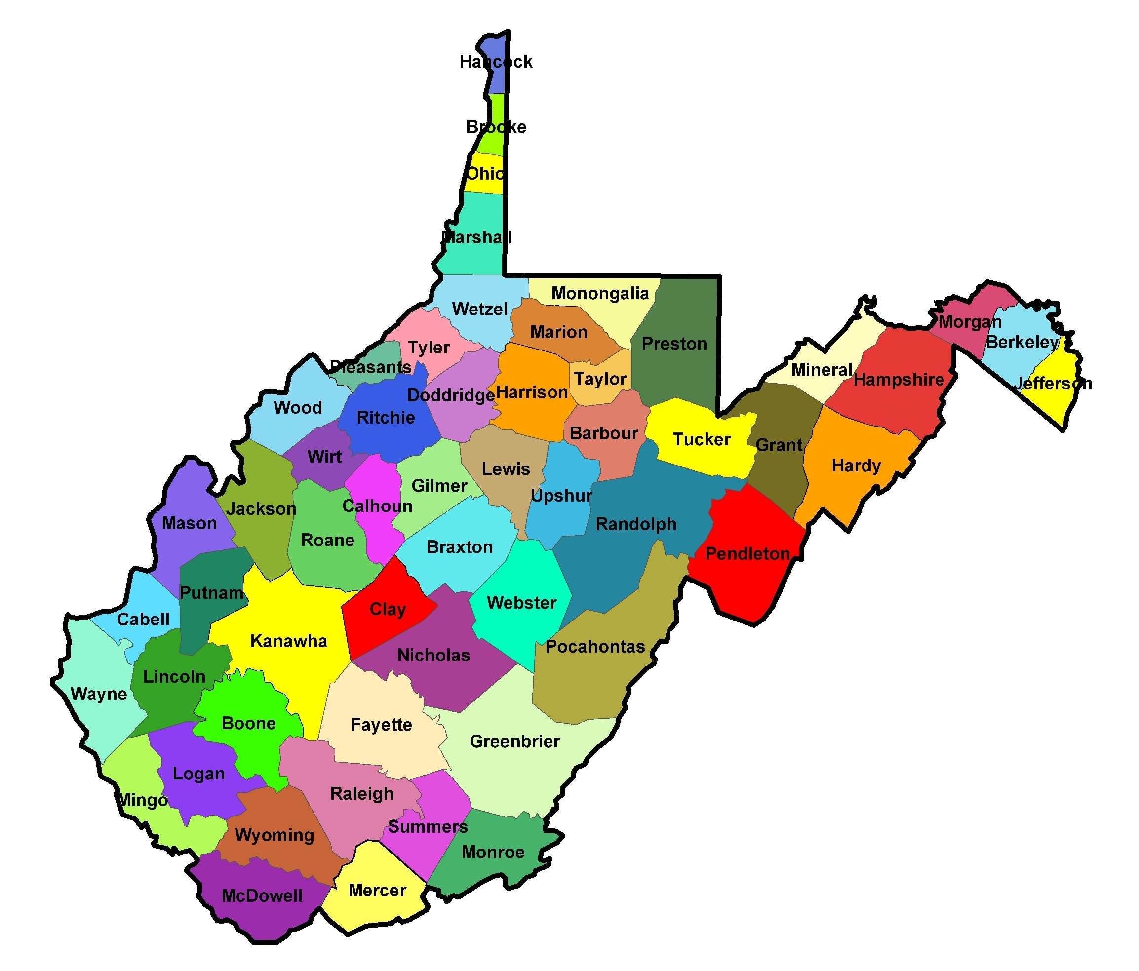 1862 WV MAP OHIO MINGO MCDOWELL DODDRIDGE COUNTY West Virginia History ITS HUGE 